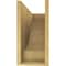 Ekena Millwork 8"W x 24"D x 16"H Classic Alpine Rough Cedar Woodgrain TimberThane Corbel, Primed Tan CORUR08X24X16ALPRCPR - alternate 3